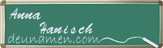 Anna Hanisch Visitenkarte